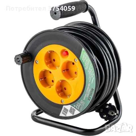 Muhler удължител с макара, 4 гнезда, дължина 15м, снимка 8 - Други инструменти - 52362960