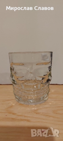 Комплект стъклени чаши "череп" 6 бр