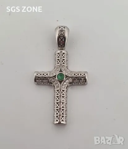 Оригинален Сребърен Кръст, снимка 3 - Колиета, медальони, синджири - 49893198