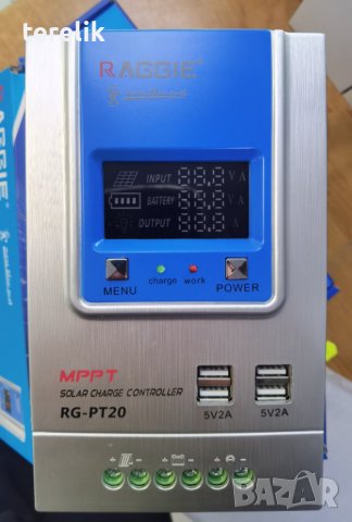 -100лв Raggie НОВИ Контролер Automat, MPPT, 12V, 24V, 60A, Kонтролер за соларни панели, снимка 6 - Други - 42607512