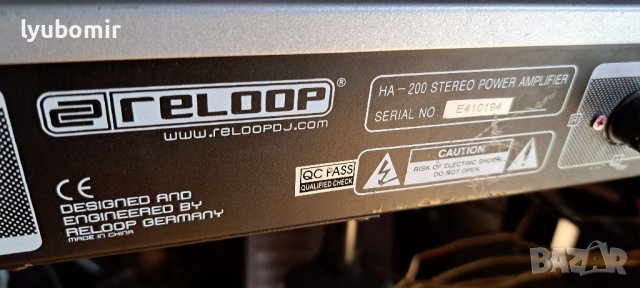 Reloop HR-200, снимка 8 - Ресийвъри, усилватели, смесителни пултове - 41495501