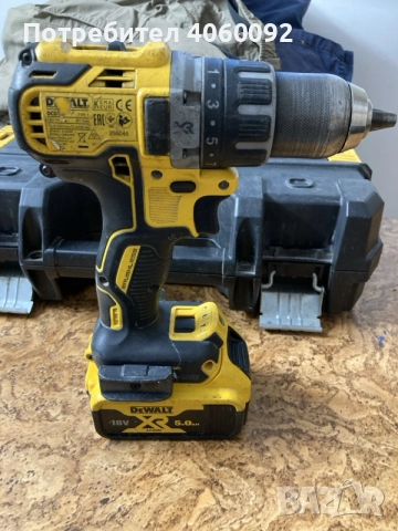 Акумулаторен винтоверт DeWALT-DCD791P2 с безчетков двигател, 2 батерии 18 V, 5 Ah и зарядно у-во , снимка 5 - Винтоверти - 56074302