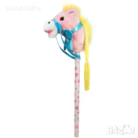 Плюшено конче за яздене със звуци, 100см