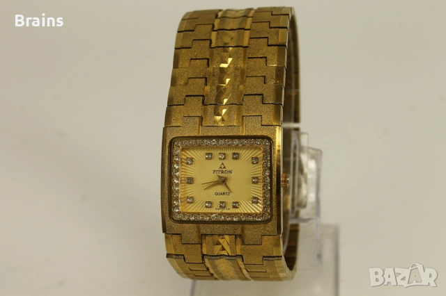 FITRON Швейцарски Позлатен Кварцов Часовник Тип Гривна