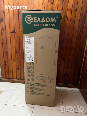 Вертикален бойлер ЕЛДОМ 80 литра, с електронно Wi-Fi управление, снимка 3 - Бойлери - 52888788