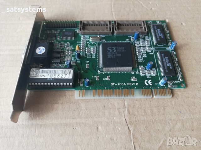 Видео карта S3 Trio64V ST-765A REV:D 2MB PCI, снимка 5 - Видеокарти - 41475907