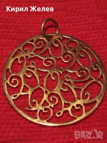 ВЕЛИКОЛЕПЕН СРЕБЪРЕН с ДЕБЕЛА РЕАЛНА ПОЗЛАТА ФЛОРАЛЕН АРТ МЕДАЛЬОН СРЕБРО 925 АЖУРНА ИЗРАБОТКА 27628, снимка 18 - Колиета, медальони, синджири - 40575467