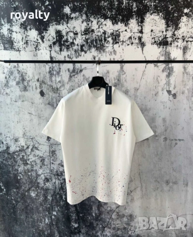 Christian Dior Нови Мъжки Тениски Диор Два Цвята , снимка 4 - Тениски - 53510227