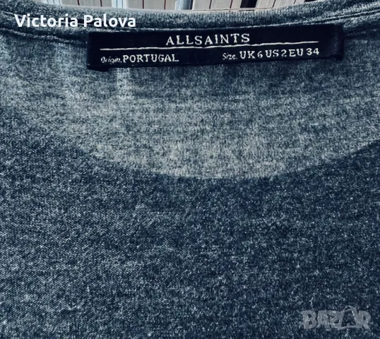 Рокля/потник с коприна  ALLSAINTS Британия, снимка 7 - Рокли - 50366533