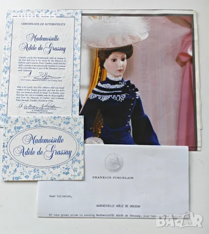 Порцеланова кукла Franklin Heirloom doll, снимка 4 - Колекции - 55752685