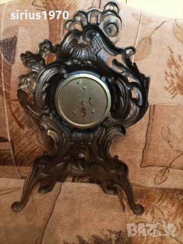 западногермански каминен месингов механичен часовник, снимка 3 - Стенни часовници - 44358454