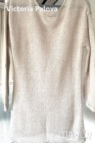 VINTAGE COUTURE пуловер в екрю нюанс, снимка 8 - Блузи с дълъг ръкав и пуловери - 51763021