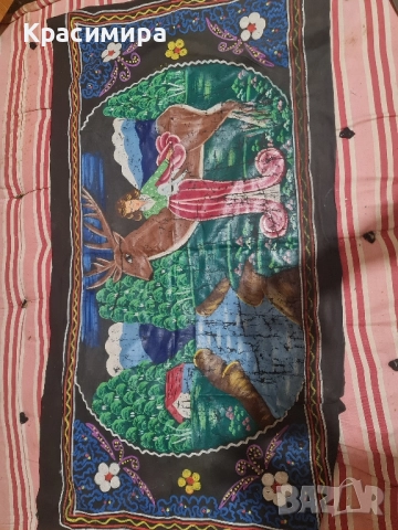 Автентични, старинни кавьори/ стенни килимчета, снимка 8 - Антикварни и старинни предмети - 52223743