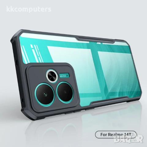 Realme 14 5G / 14T 5G XUNDD Силиконов Калъф TPU+Acrylic и Протектор, снимка 2 - Калъфи, кейсове - 50652771