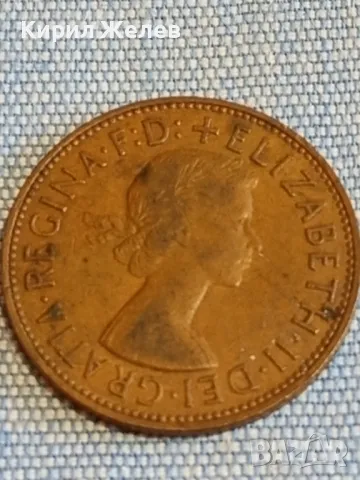 Стара монета 1 пени 1964г. Англия Кралица Елизабет втора за КОЛЕКЦИЯ 28489, снимка 3 - Нумизматика и бонистика - 48626190