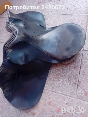 немско  кожено седло за кон, снимка 4 - Екипировка - 47613085
