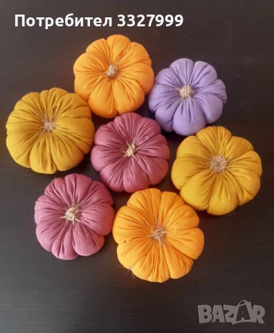 Тиква от плат за Хелоуин, снимка 11 - Декорация за дома - 42325485