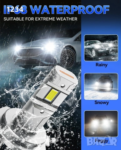 SUPAREE H7 LED крушки – 6500K, 30000LM, Canbus, 2 бр. – Нови, снимка 6 - Аксесоари и консумативи - 53540266