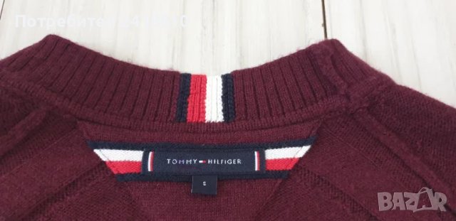 Tommy Hilfiger Wool Mens Size S / M НОВО! ОРИГИНАЛ! Мъжки Вълнен Пуловер!, снимка 17 - Пуловери - 49130232