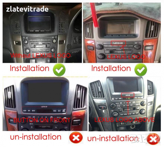 LEXUS RX300 / TOYOTA HARRIER - 9'' 1998-2005 Андроид навигация, 9363, снимка 3 - Навигация за кола - 36283404