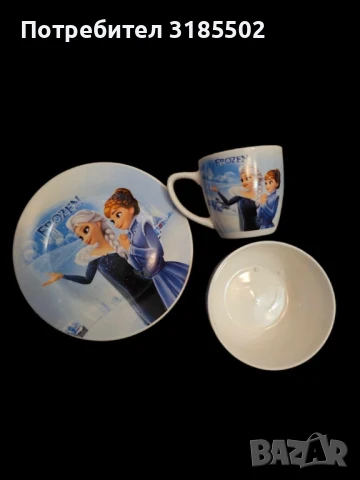 Детски комплект с Анимационни герои от 3 части, чашка, чинийка и купичка/ПРОМОЦИЯ - Супер цена, снимка 4 - Сервизи - 51277123