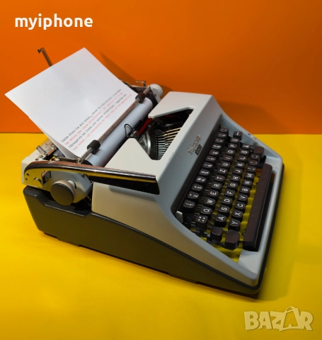 Пишеща Машина Olympia Monica  Клавиатура Qwertz Латиница Топ Състояние Обслужена 1969 година !, снимка 4 - Антикварни и старинни предмети - 52398268
