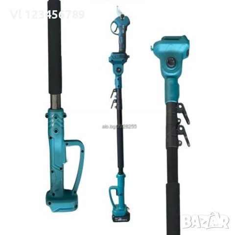 Акумулаторна лозарска ножица KraftRoyal 36V 8AH с Телескопичен прът 2.5м, снимка 2 - Градински инструменти - 51180217