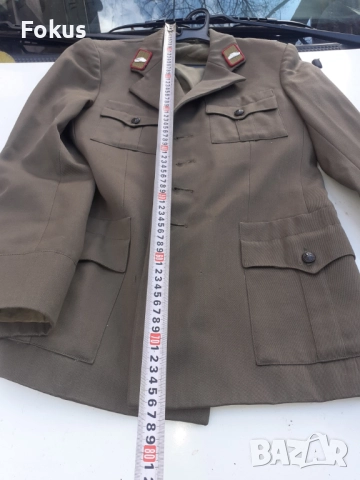 Стара военна Соц. куртка - униформа, снимка 3 - Антикварни и старинни предмети - 52695498