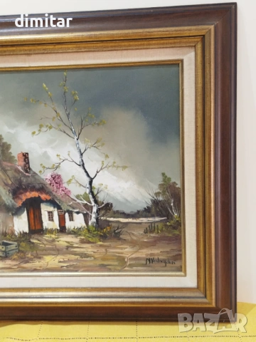 Картина на платно с подпис , снимка 5 - Картини - 53873980