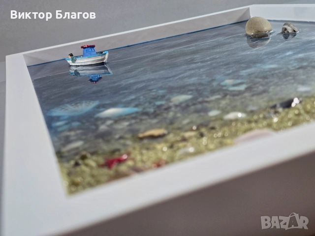 3D картина с море от епоксидна смола, снимка 6 - Картини - 52937575