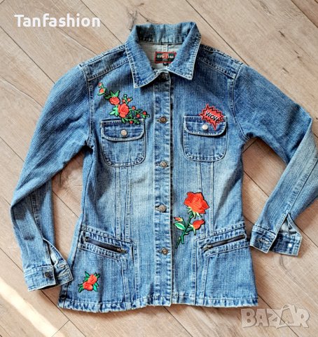 Дамско дънково яке, снимка 1