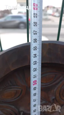 УНИКАЛНА БЪЛГАРСКА ДЪРВОРЕЗБА ДАТИРАНА И ПОДПИСАНА, снимка 7 - Антикварни и старинни предмети - 48771589