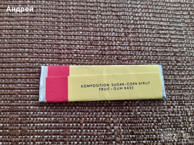 Стара дъвка Kaugummi Fruit, снимка 2 - Колекции - 39396105