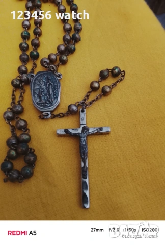 Позлатан гердан със кръст, снимка 2 - Други - 53664738