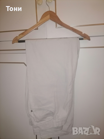 Нови Мъжки Бели Панталони , снимка 3 - Панталони - 44574498