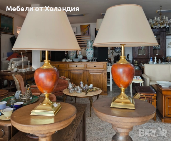 Двойка настолни лампи, снимка 4 - Настолни лампи - 53073946