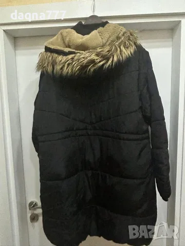 Яке черно зимно макси, снимка 5 - Якета - 55777826