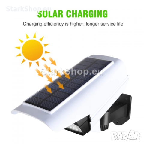 Соларна лампа имитираща камера, снимка 2 - Соларни лампи - 36286193