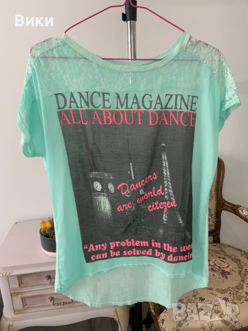 Дамска тениска в универсален размер , снимка 6 - Тениски - 44728323