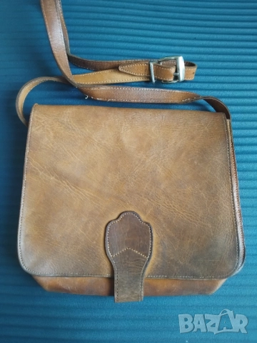 Дамска Чанта "Балкан"  Естествена Кожа - ретро модел , снимка 4 - Чанти - 52485997