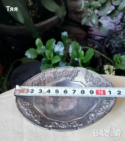 Посребрени каничка и малки фруктиери, снимка 9 - Антикварни и старинни предмети - 52844755