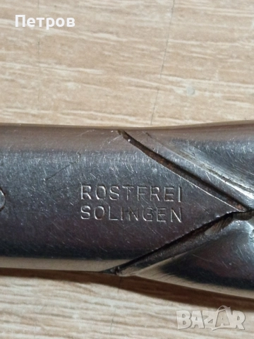 Стара шивашка Ножица "Solingen", снимка 5 - Антикварни и старинни предмети - 51771692