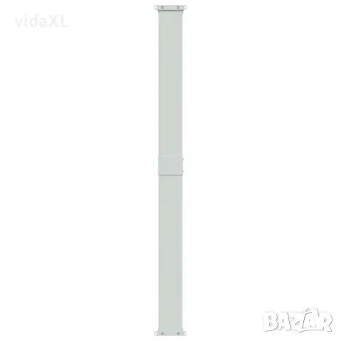 vidaXL Прибираща се дворна странична тента, 180x514 см, сива, снимка 5 - Огради и мрежи - 56146635