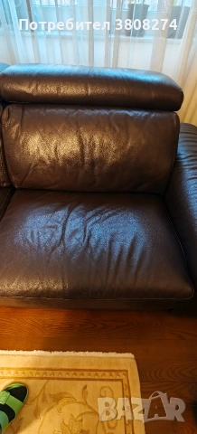 Италиански кожени дивани с релакс механизъм 2 броя , снимка 6 - Дивани и мека мебел - 53780578