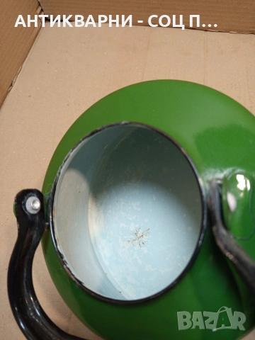 Соц Стар Емайлиран Чайник. НОМЕР 1702., снимка 7 - Антикварни и старинни предмети - 53818768