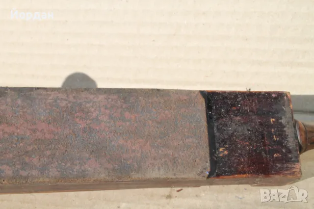 Кутия и точило за бръснач /дърво и гьон/, снимка 5 - Антикварни и старинни предмети - 49483252