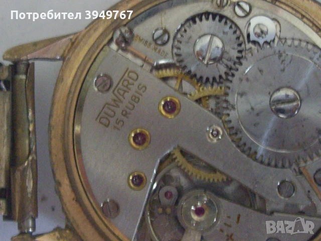 Стар позлатен мъжки часовник., снимка 4 - Мъжки - 50676620