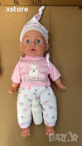 Реалистично говорещо бебе с аксесоар шише, снимка 9 - Кукли - 52739631