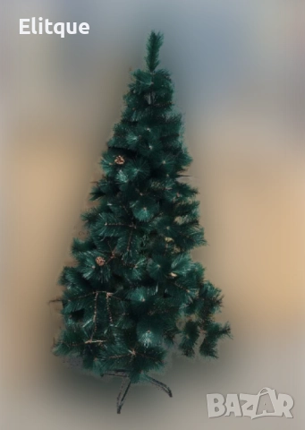 Елха - Изкуствена коледна елха с бели връхчета и шишарки 60 и 90см , снимка 6 - Декорация за дома - 52905287