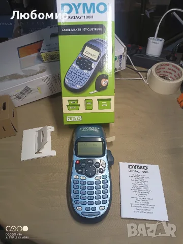 Ръчен етикетировъчен принтер DYMO LetraTag LT-100H | Принтер за етикети с ABC клавиатура , снимка 3 - Принтери, копири, скенери - 55709008